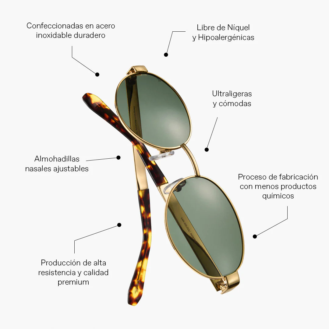Lentes de Sol - Aldabra Gold Olive