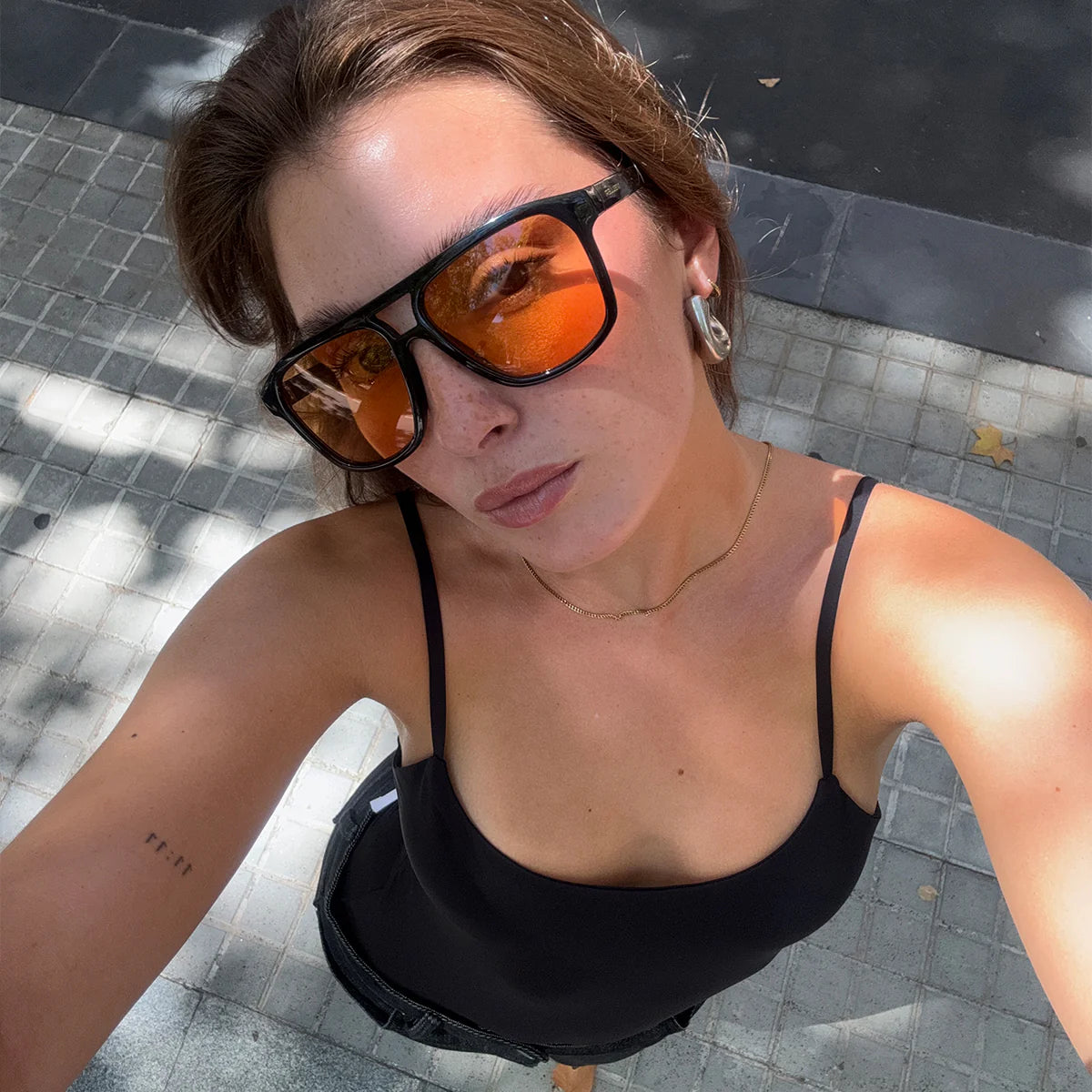 Lentes de Sol - Dara Black Orange